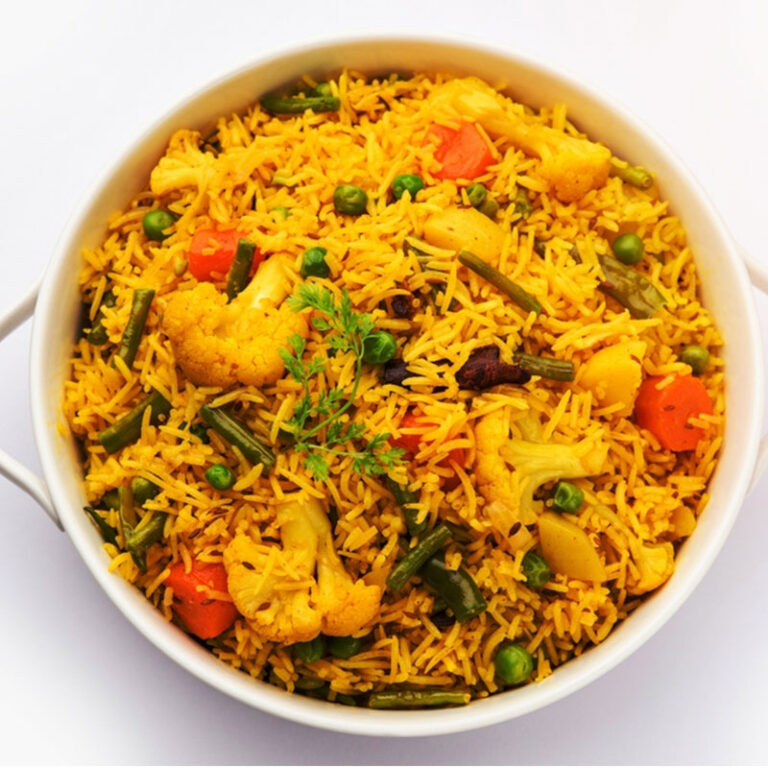 Vegetable Dum Biryani Masakali Indian Cuisine